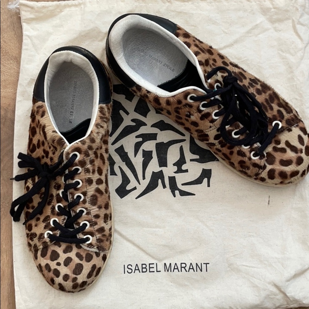 Etoile Isabel Marant leopard sneakers